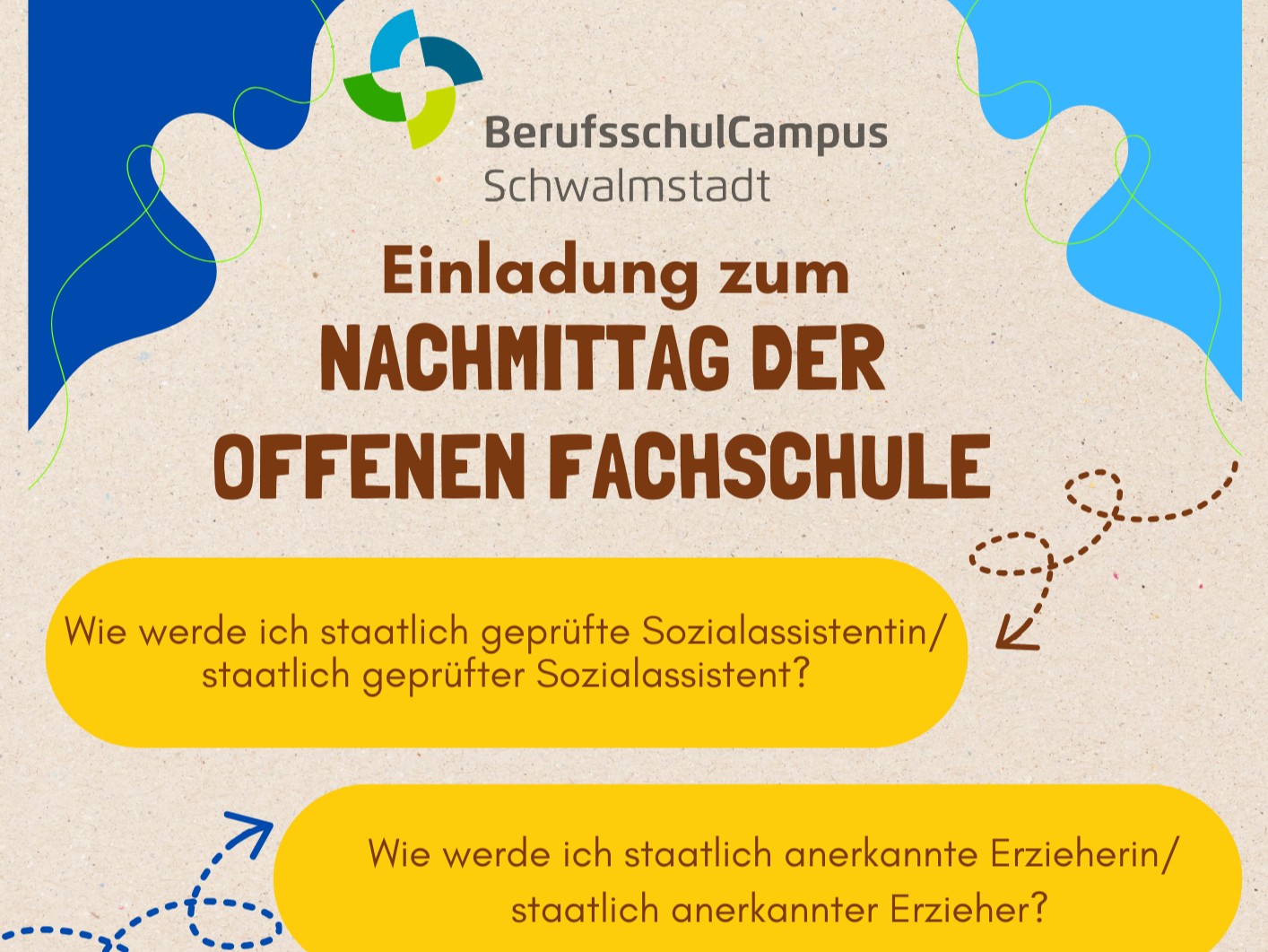Nachmittag der offenen Fachschule
